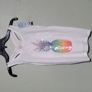 NWT Girls Pineapple Tank